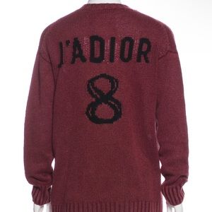 Burgundy Dior Cashmere Sweater